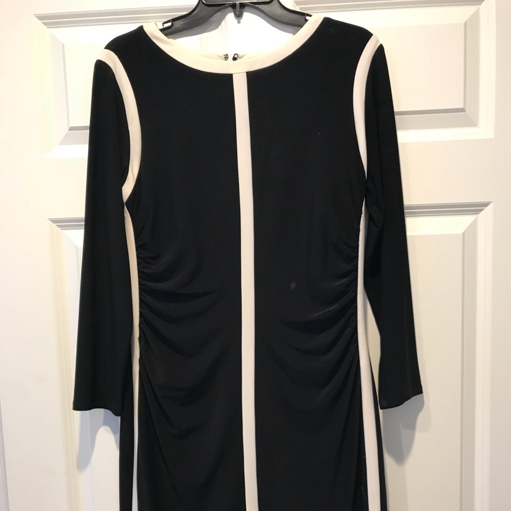 Ralph Lauren Black and ivory accent dress